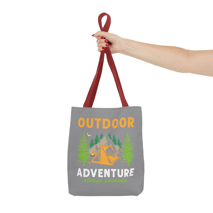 Outdoor Adventure Tote Bag Camping Design - Bold Printed Tees