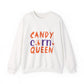 Candy Corn Queen Halloween Sweatshirt Fall Cozy Crewneck - Bold Printed Tees