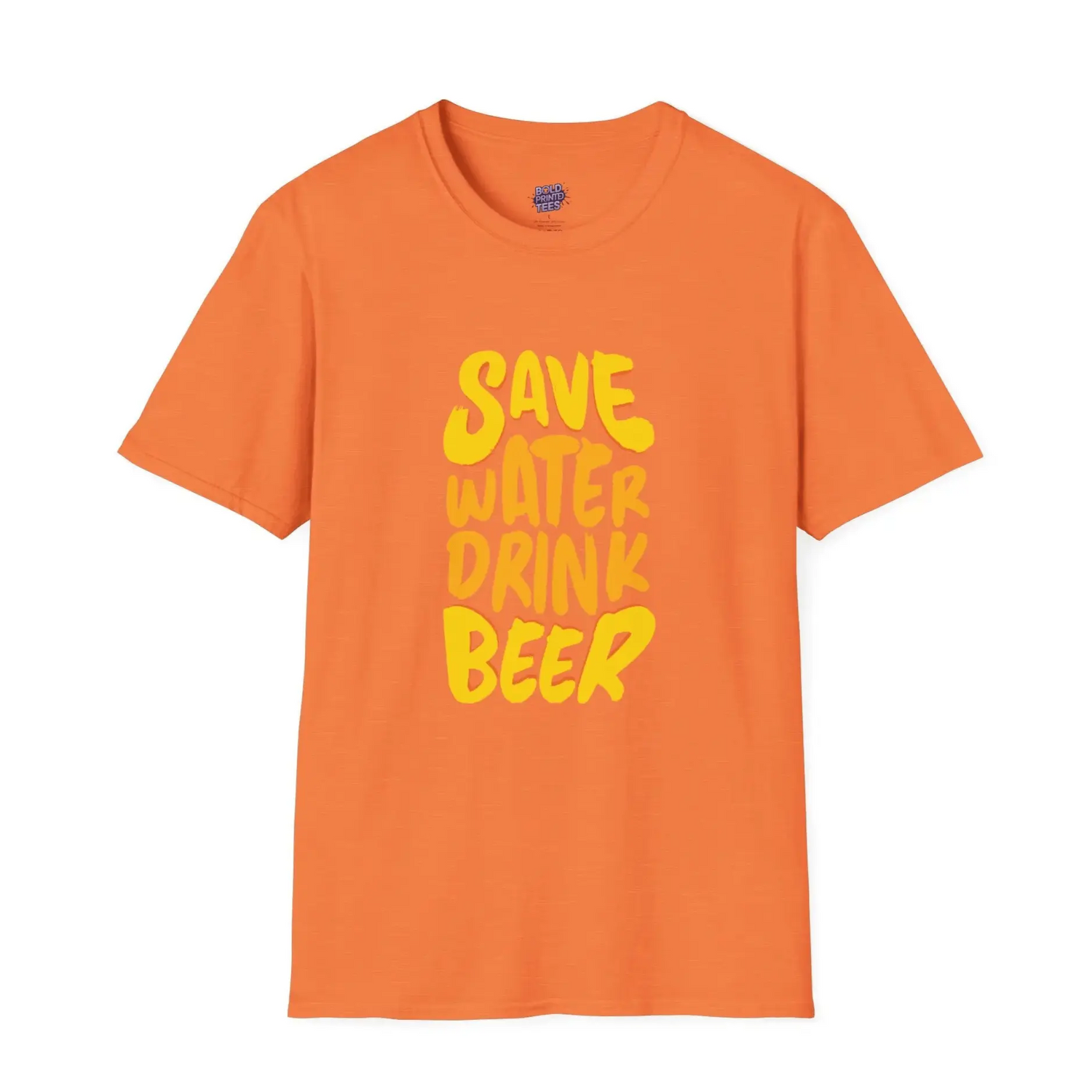 Save Water Drink Beer T-Shirt Funny Beer Lover Gift, Unisex Party Tee - Bold Printed Tees