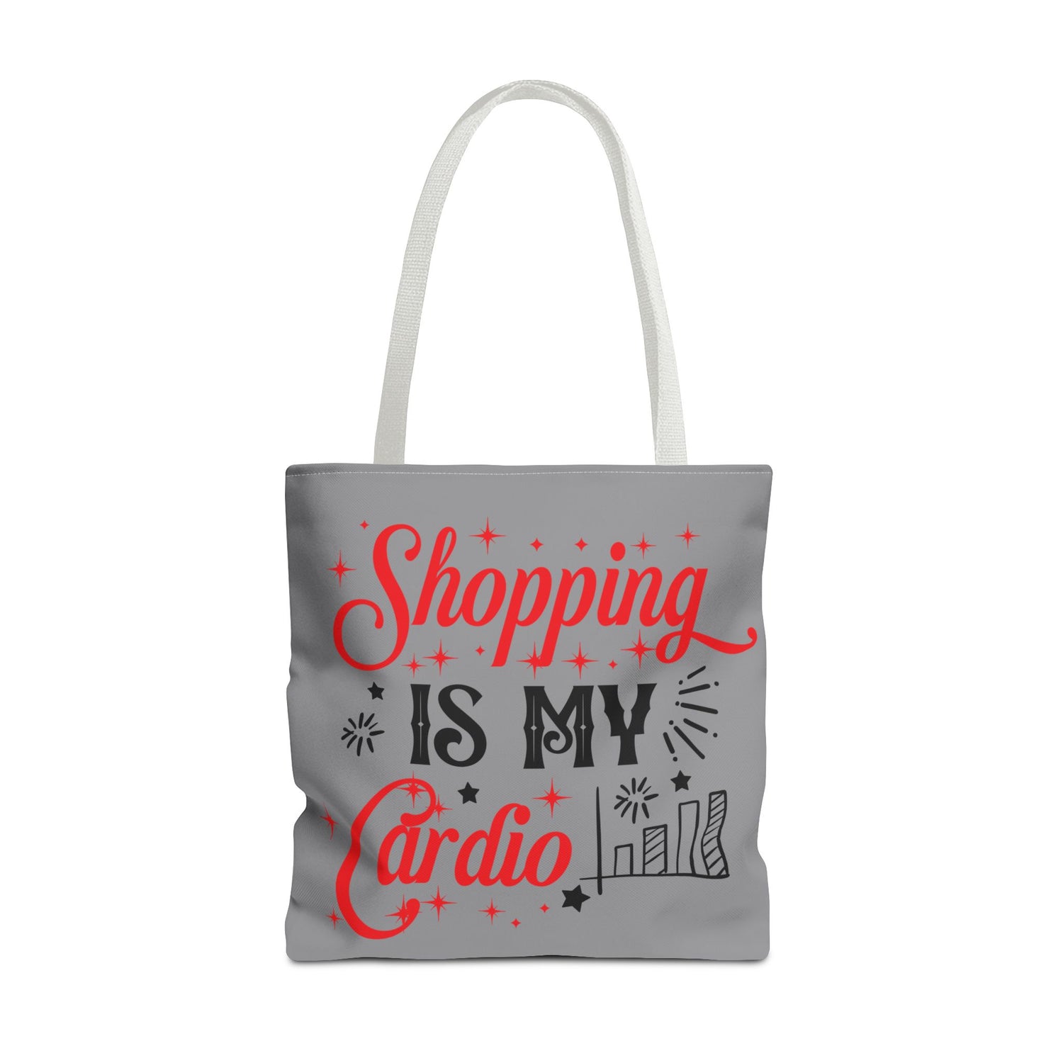 Shopping Is My Cardio Tote Bag - Bold Printed Tees