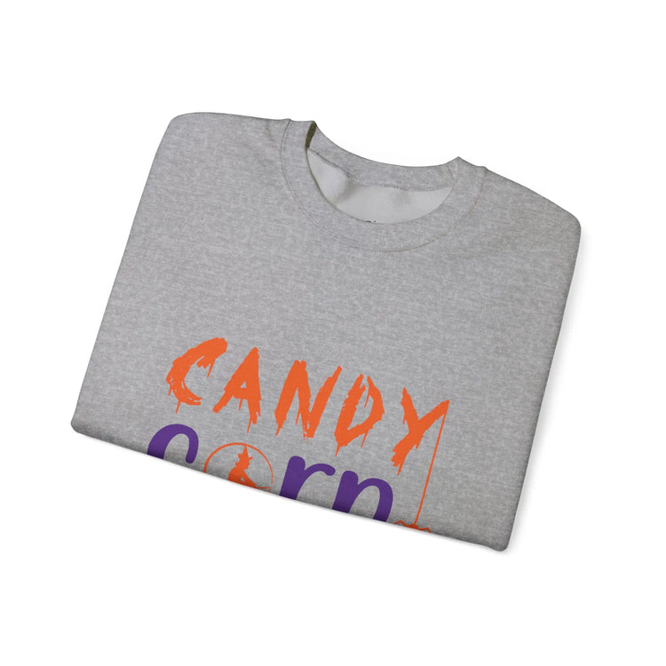 Candy Corn Queen Halloween Sweatshirt Fall Cozy Crewneck - Bold Printed Tees