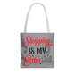 Shopping Is My Cardio Tote Bag - Bold Printed Tees