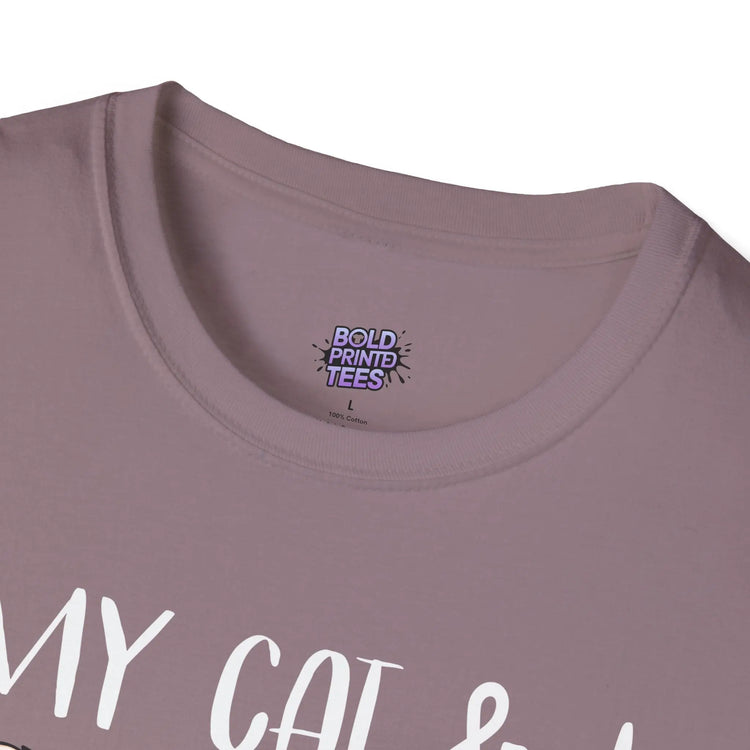 My Cat & I Talk Shit About You T-Shirt Funny Cat Lover Gift, Pet Parent Humor Tee - Bold Printed Tees