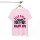 Keep Calm and Game On T-Shirt Funny Gamer Tee, Casual Gaming Graphic Shirt - Bold Printed Tees