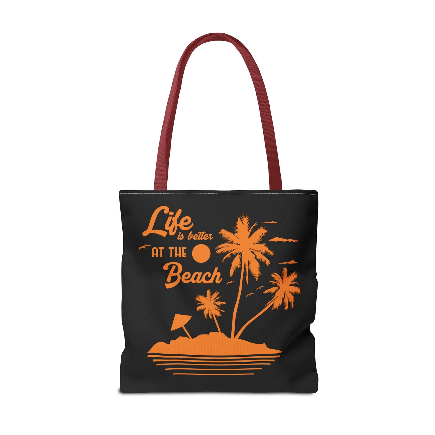 "Life is Better at the Beach" Island Palm Print - Bold Printed Tees