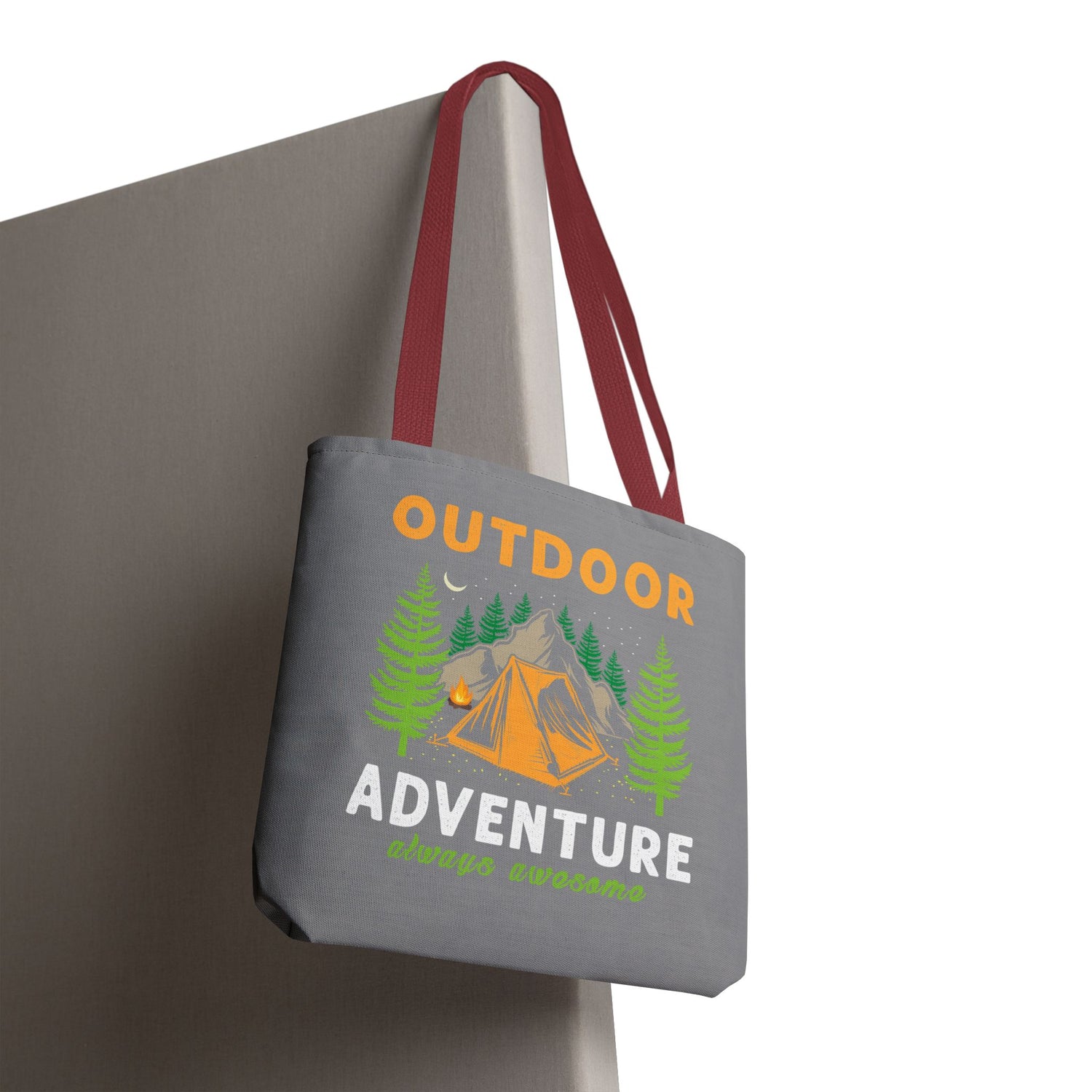 Outdoor Adventure Tote Bag Camping Design - Bold Printed Tees