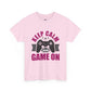 Keep Calm and Game On T-Shirt Funny Gamer Tee, Casual Gaming Graphic Shirt - Bold Printed Tees