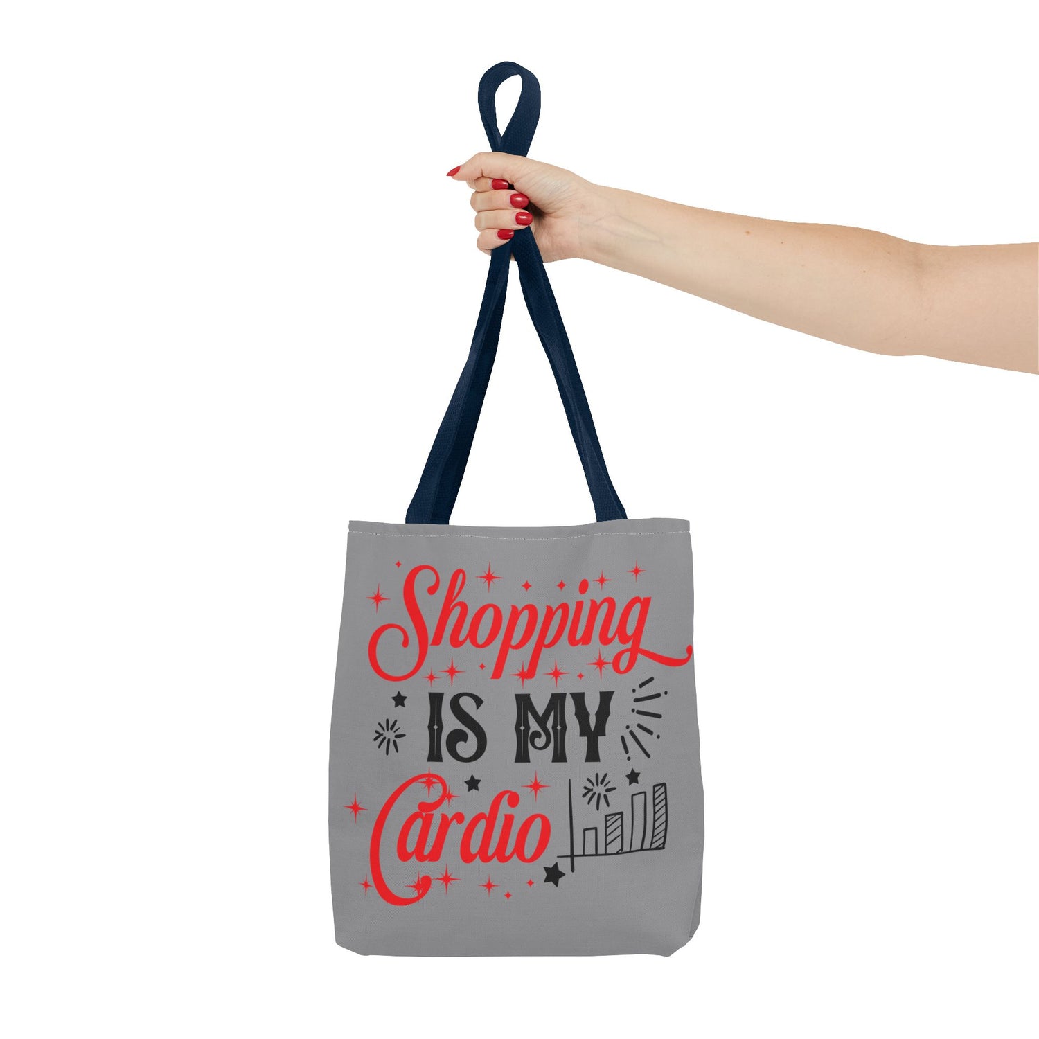 Shopping Is My Cardio Tote Bag - Bold Printed Tees