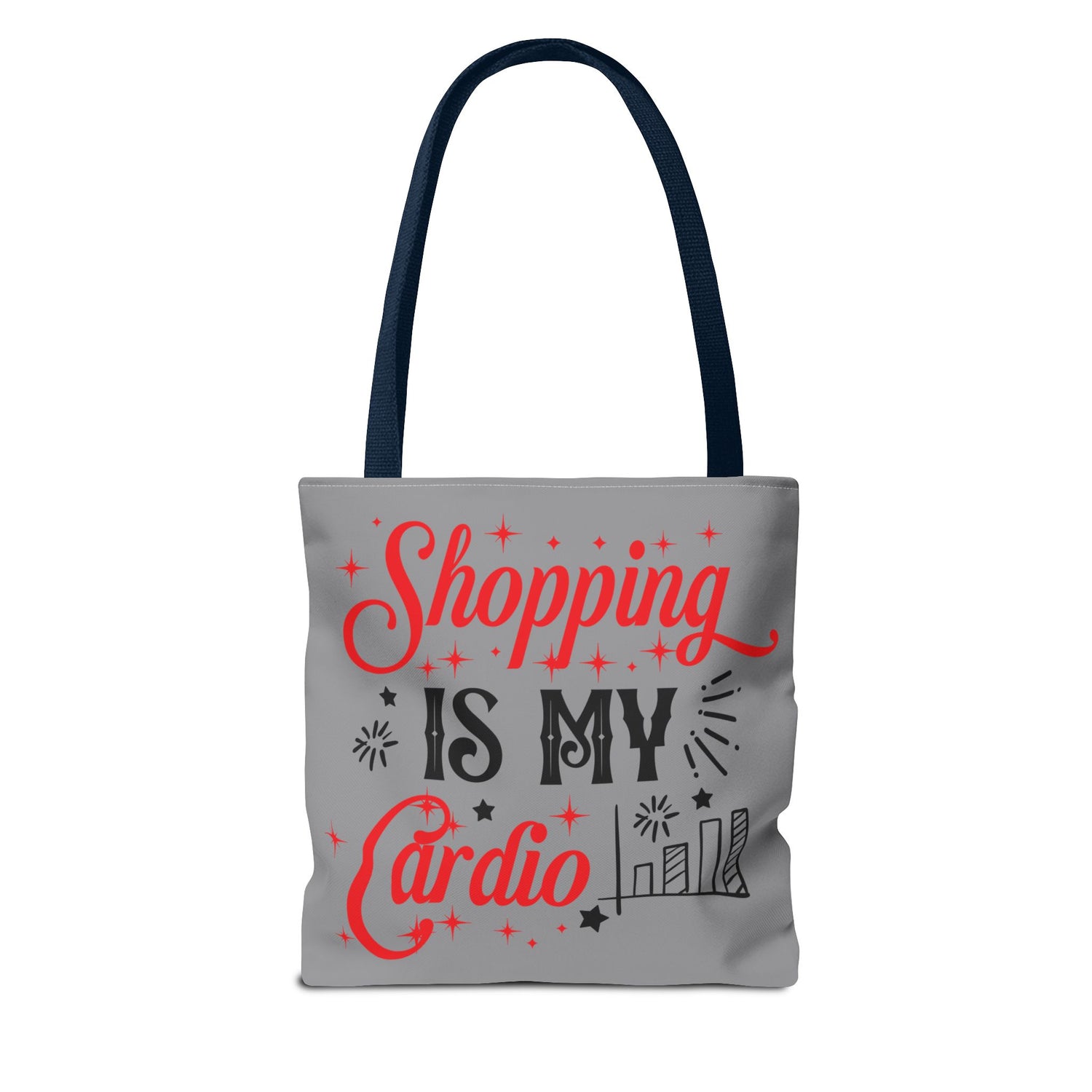 Shopping Is My Cardio Tote Bag - Bold Printed Tees