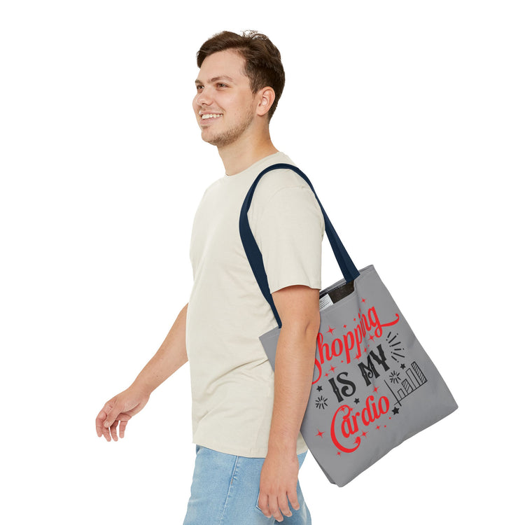 Shopping Is My Cardio Tote Bag - Bold Printed Tees