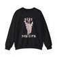 Stay Positive Halloween Crewneck Sweatshirt Unisex Relaxed Fit Motivational - Bold Printed Tees