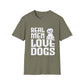 Real Men Love Dogs T-Shirt Funny Dog Lover Gift, Cute Puppy Graphic Shirt - Bold Printed Tees
