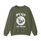 Pugs Not Drugs Sweatshirt Funny Dog Lover Crewneck, Cute Pug Graphic Pullover, Unisex Heavy Blend Sweater - Bold Printed Tees