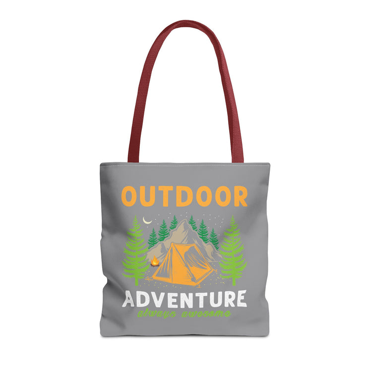 Outdoor Adventure Tote Bag Camping Design - Bold Printed Tees