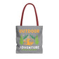 Outdoor Adventure Tote Bag Camping Design - Bold Printed Tees