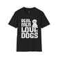 Real Men Love Dogs T-Shirt Funny Dog Lover Gift, Cute Puppy Graphic Shirt - Bold Printed Tees
