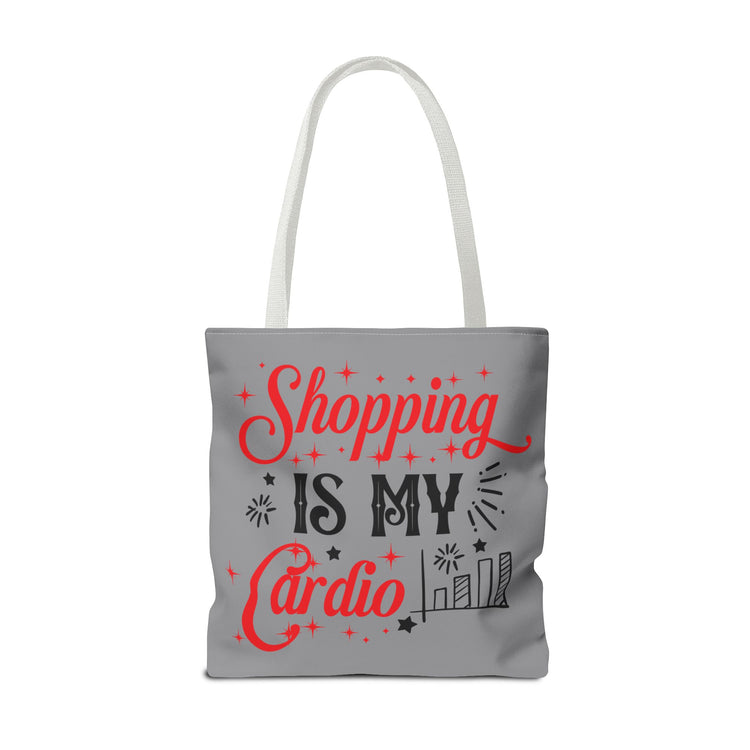 Shopping Is My Cardio Tote Bag - Bold Printed Tees