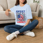 Sweet Land of Liberty T-Shirt Patriotic American Flag Graphic Tee - Bold Printed Tees