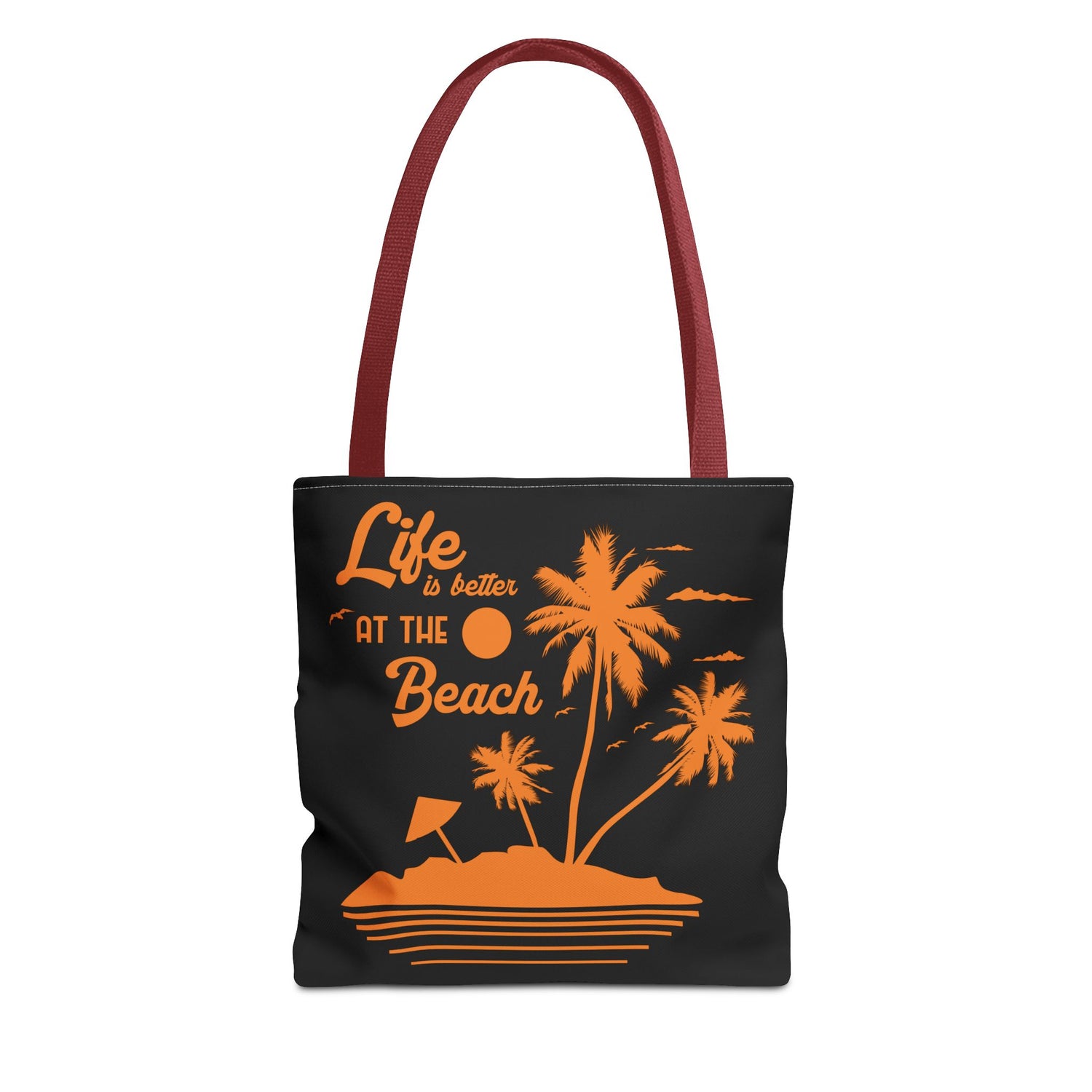 "Life is Better at the Beach" Island Palm Print - Bold Printed Tees