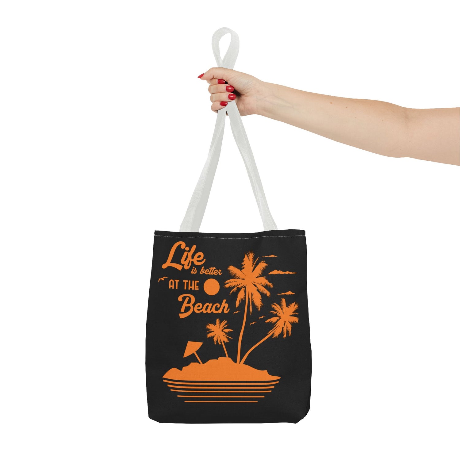 "Life is Better at the Beach" Island Palm Print - Bold Printed Tees