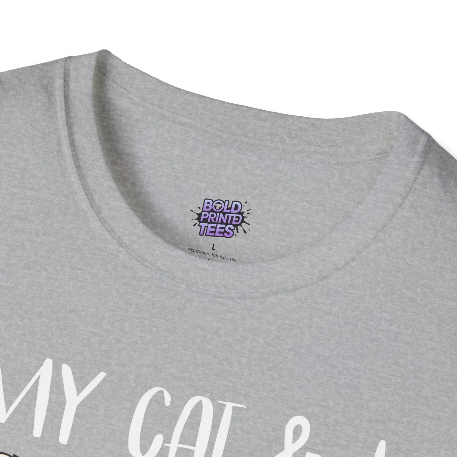 My Cat & I Talk Shit About You T-Shirt Funny Cat Lover Gift, Pet Parent Humor Tee - Bold Printed Tees