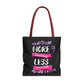 More Smiling Less Worrying Tote Bag - Bold Printed Tees