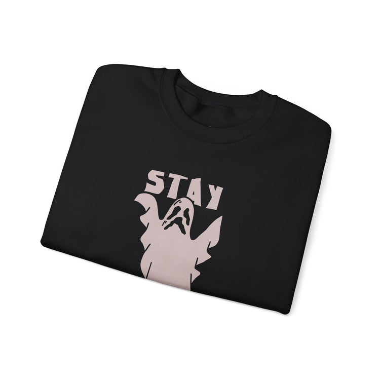 Stay Positive Halloween Crewneck Sweatshirt Unisex Relaxed Fit Motivational - Bold Printed Tees