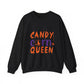 Candy Corn Queen Halloween Sweatshirt Fall Cozy Crewneck - Bold Printed Tees