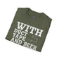Funny Duct Tape & Beer T-Shirt – DIY Lover Gift, Home Improvement Humor Tee, Fix Anything Graphic Shirt