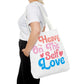 Tote Bag “Heavy On The Self Love" - Bold Printed Tees