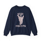 Stay Positive Halloween Crewneck Sweatshirt Unisex Relaxed Fit Motivational - Bold Printed Tees