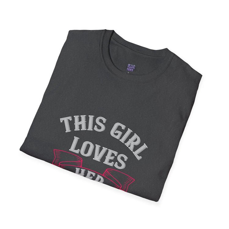 This Girl Loves Her Boyfriend T-Shirt Cute Couples Gift, Valentine’s Day & Anniversary Tee - Bold Printed Tees