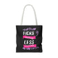 More Smiling Less Worrying Tote Bag - Bold Printed Tees