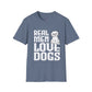 Real Men Love Dogs T-Shirt Funny Dog Lover Gift, Cute Puppy Graphic Shirt - Bold Printed Tees
