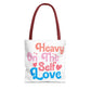 Tote Bag “Heavy On The Self Love" - Bold Printed Tees