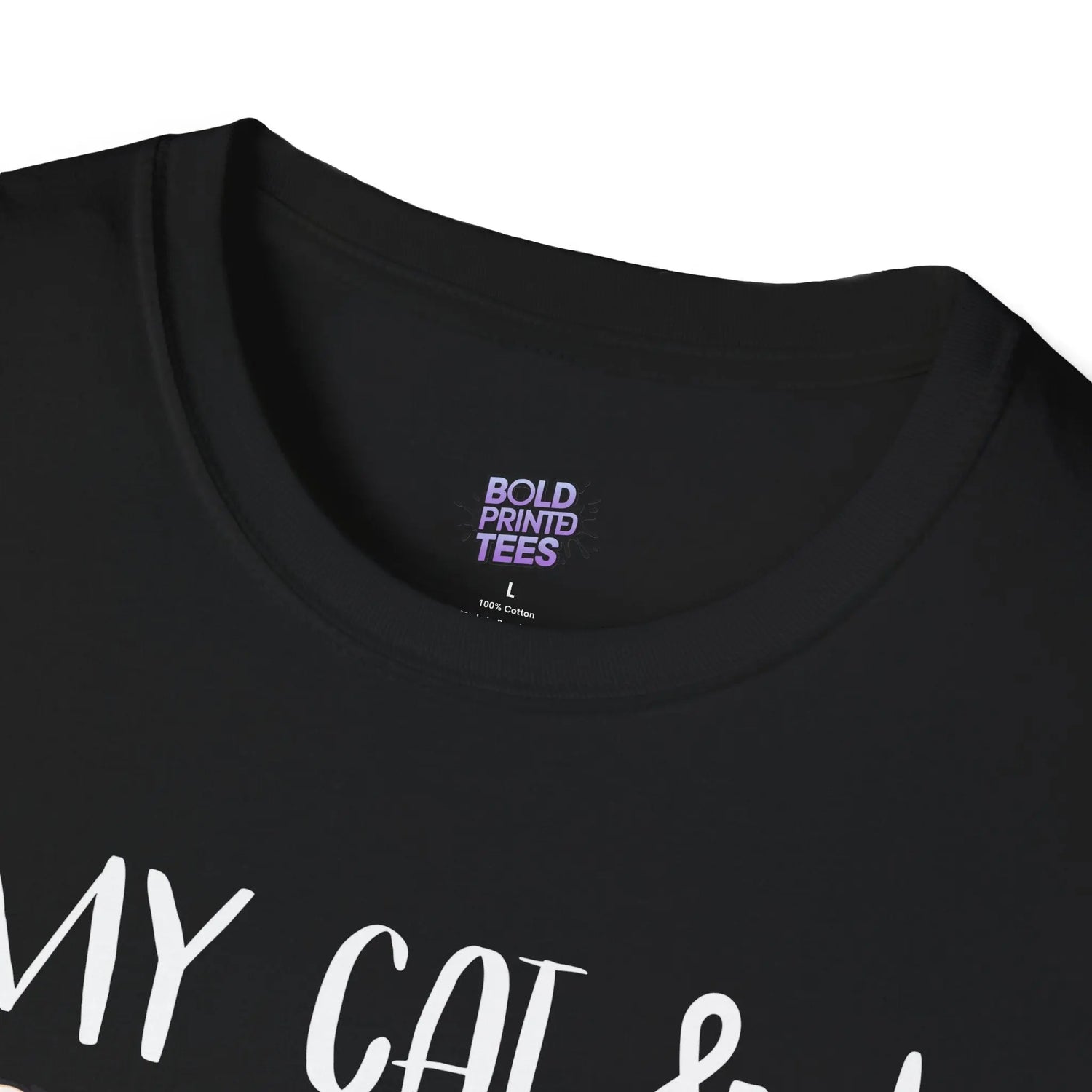 My Cat & I Talk Shit About You T-Shirt Funny Cat Lover Gift, Pet Parent Humor Tee - Bold Printed Tees