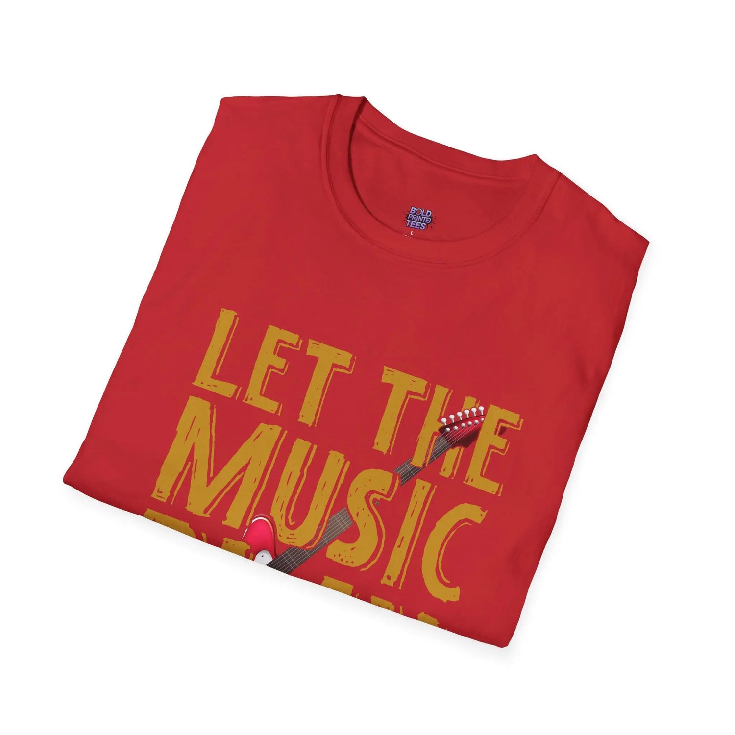 Let the Music Play T-Shirt Unisex Music Lover Tee, Concert Outfit, Casual Graphic Shirt - Bold Printed Tees