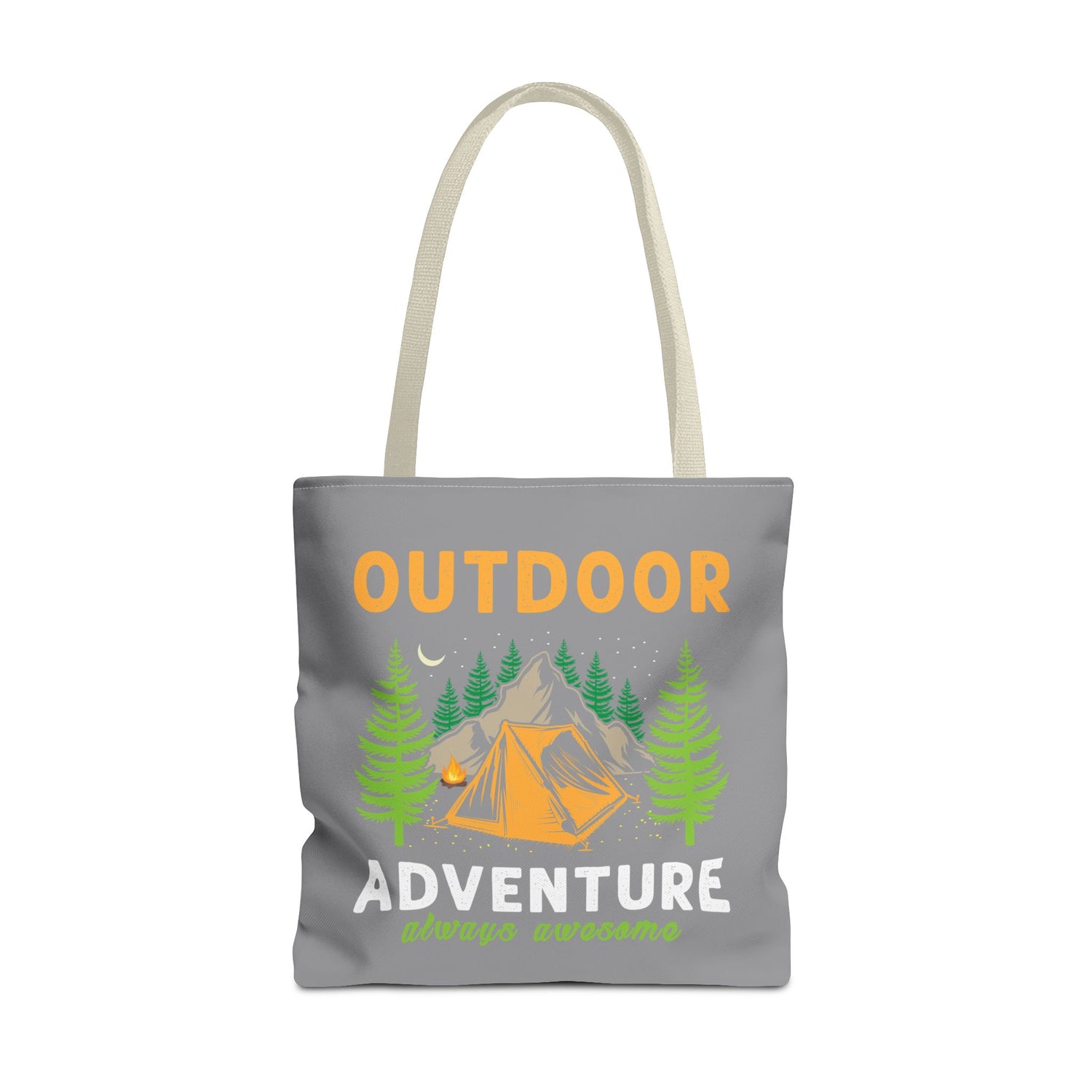 Outdoor Adventure Tote Bag Camping Design - Bold Printed Tees