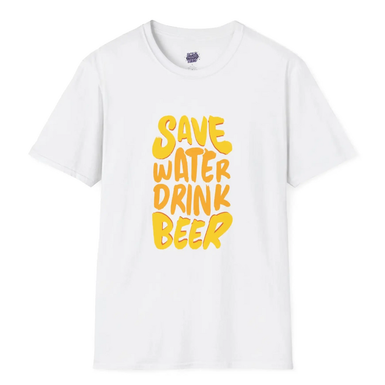 Save Water Drink Beer T-Shirt Funny Beer Lover Gift, Unisex Party Tee - Bold Printed Tees