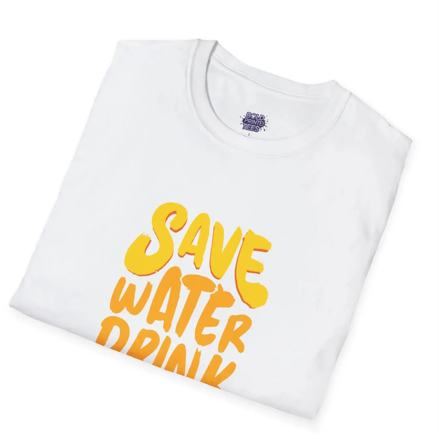 Save Water Drink Beer T-Shirt Funny Beer Lover Gift, Unisex Party Tee - Bold Printed Tees